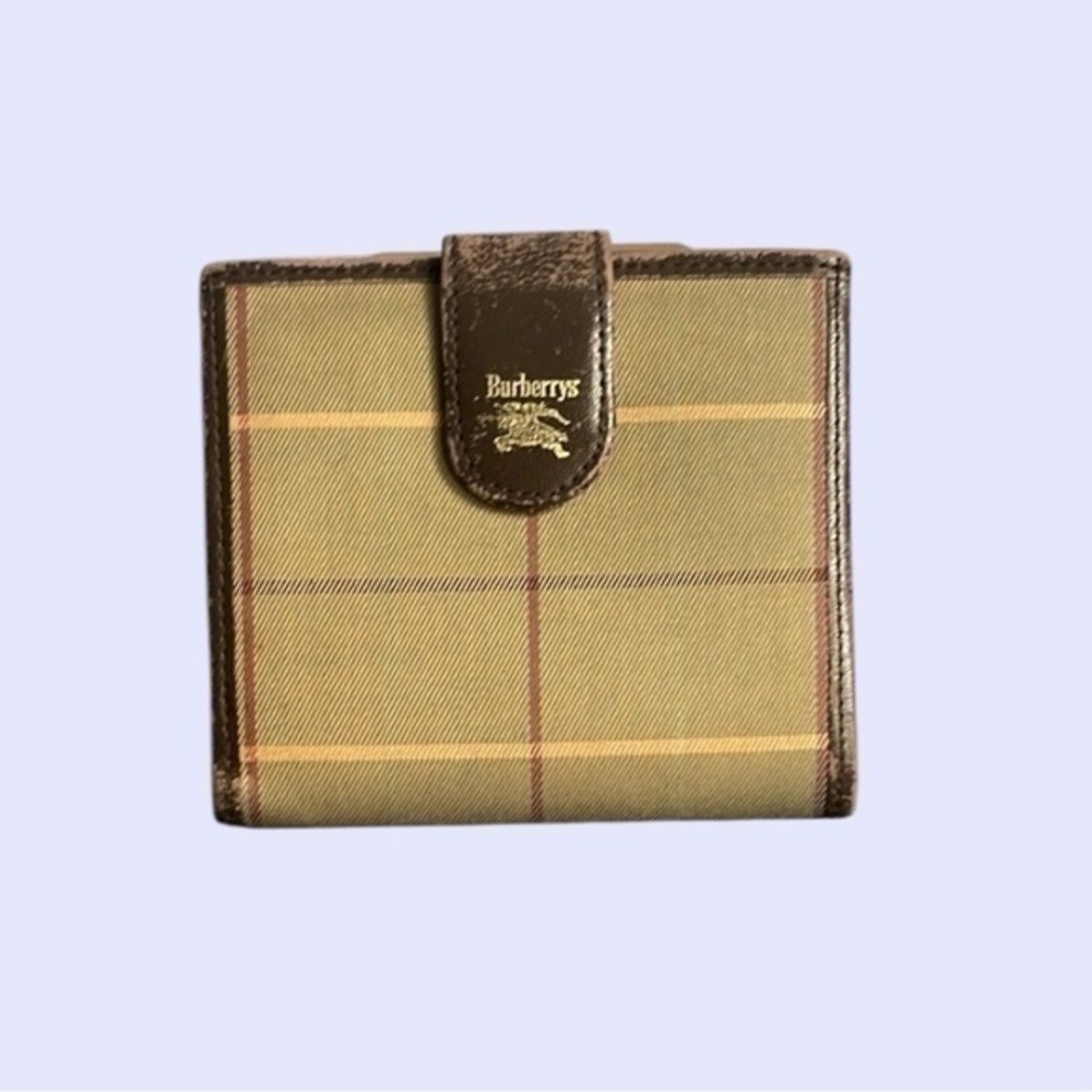 Burberry Brown Plaid Wallet
